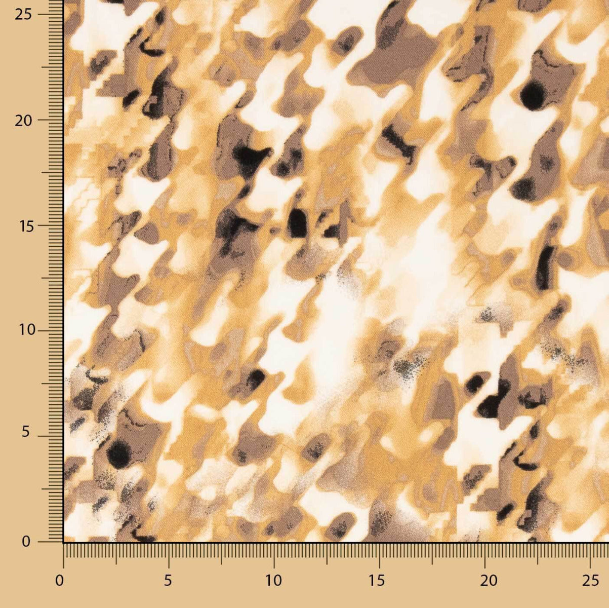 Viscosa Estampada Ceryl Beige - Ribes y Casals