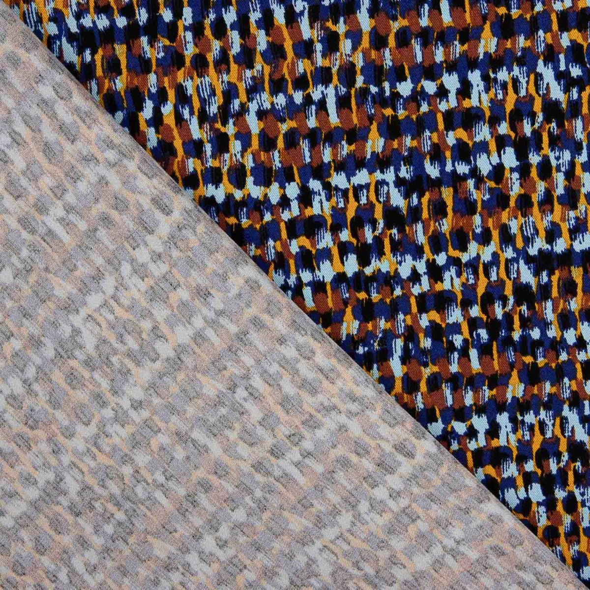 Viscosa Estampada Cedile Azul - Ribes y Casals