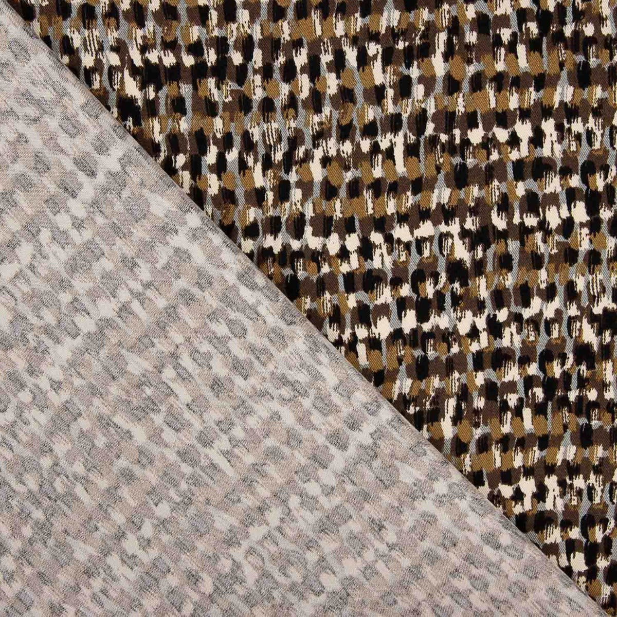 Viscosa Estampada Cedile Marrón - Ribes y Casals