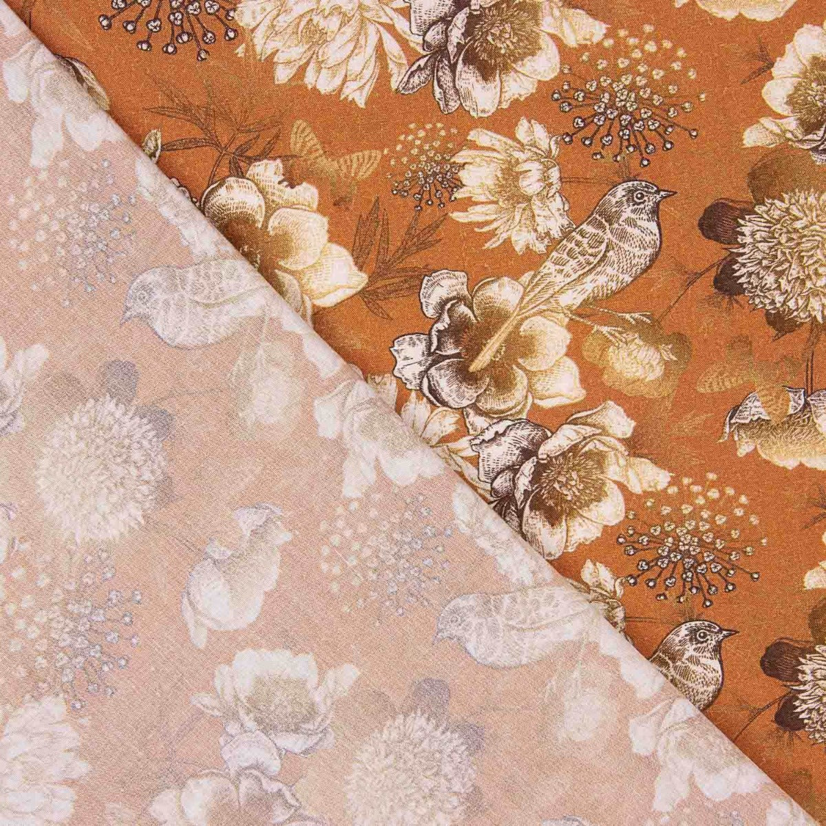 Viscosa Estampada Elios Teja - Ribes y Casals