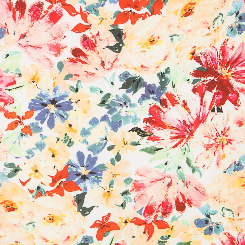 Viscosa Estampada Explosión Flor - Ribes y Casals