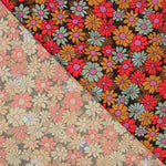 Viscosa Estampada Flor 70 Rojo - Ribes y Casals