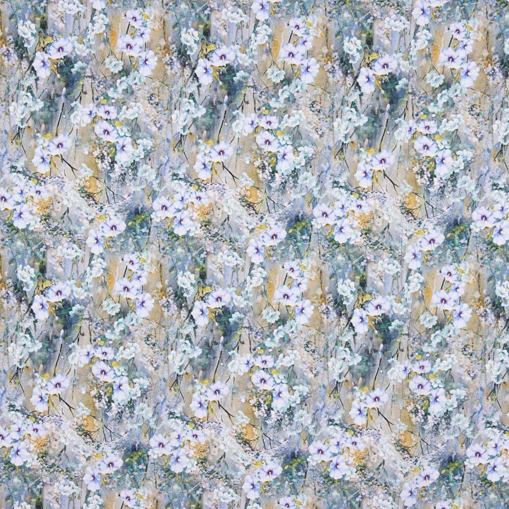 Viscosa Estampada Flor Lavanda - Ribes y Casals
