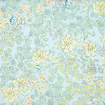 Viscosa Estampada Floral Azul Claro - Ribes y Casals