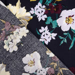 Viscosa Estampada Floral Maxi Flor Marino - Ribes y Casals