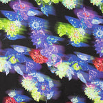 Viscosa Estampada Flores Neón - Ribes y Casals