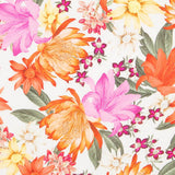 Viscosa Estampada Maxi Flores Blanco - Ribes y Casals