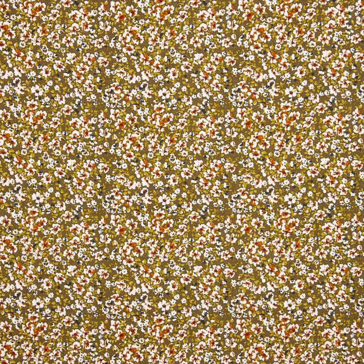 Viscosa Estampada Nenúfar Ocre - Ribes y Casals