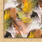 Viscosa Estampada Palmas Amarillo - Ribes y Casals