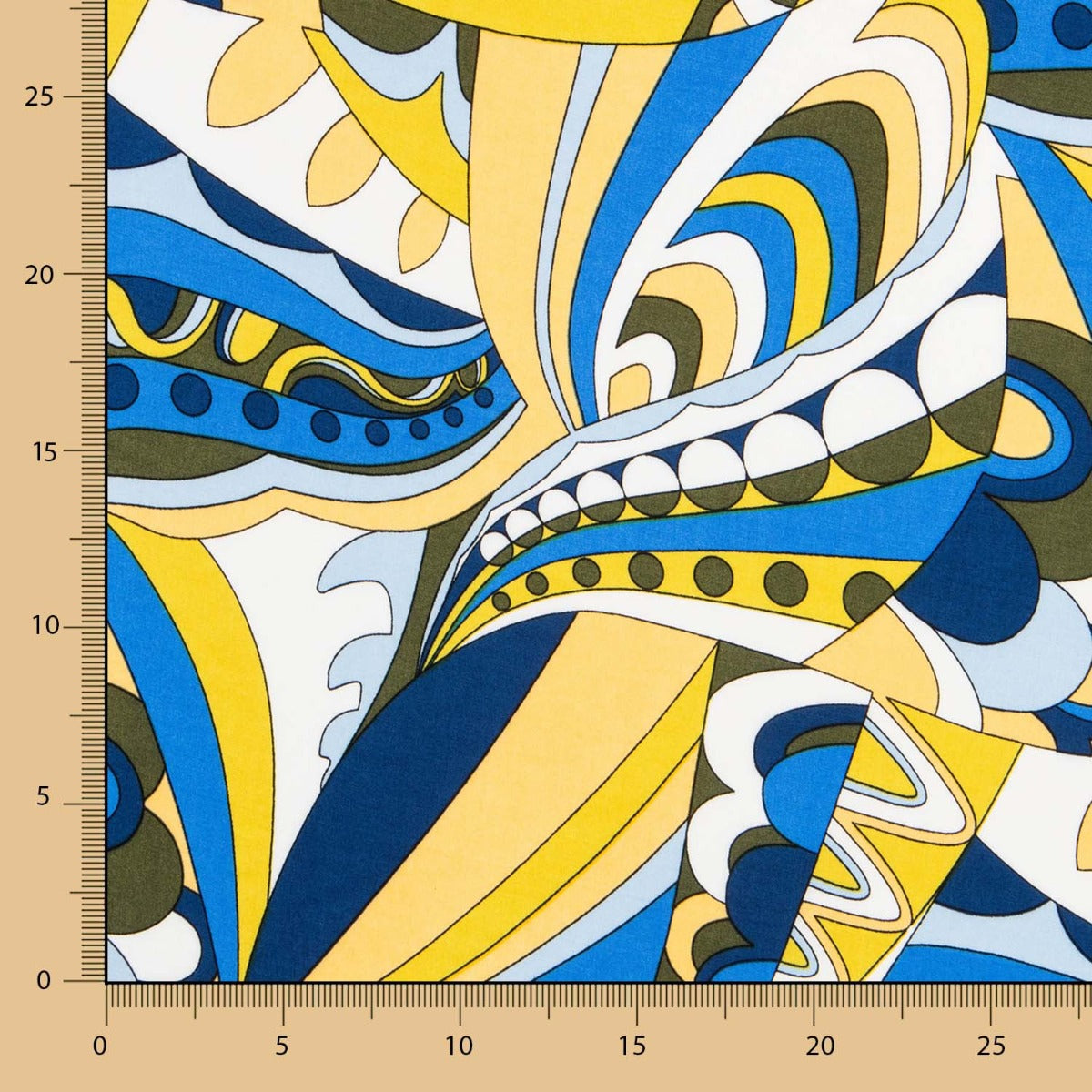 Viscosa Estampada Pucci Amarillo - Ribes y Casals