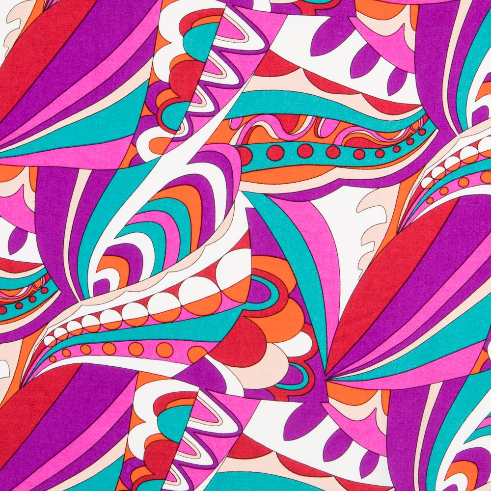 Viscosa Estampada Pucci Magenta - Ribes y Casals