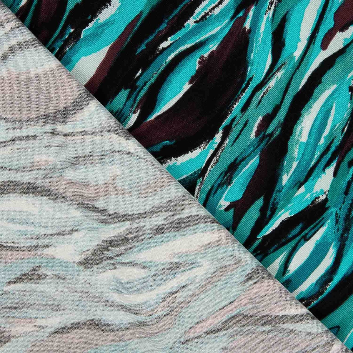 Viscosa Estampada Rush Azul - Ribes y Casals