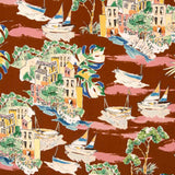 Retal Viscosa Estampada Town 150x145 cm - Ribes y Casals