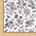 Viscosa Estampada Villandry Negro - Ribes y Casals