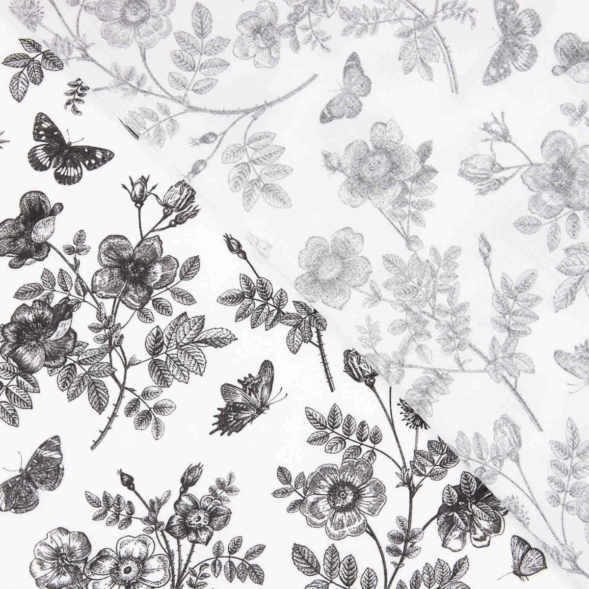 Viscosa Estampada Villandry Negro - Ribes y Casals