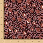Retal Viscosa Estampado Flor Terracota 200x140 cm - Ribes y Casals