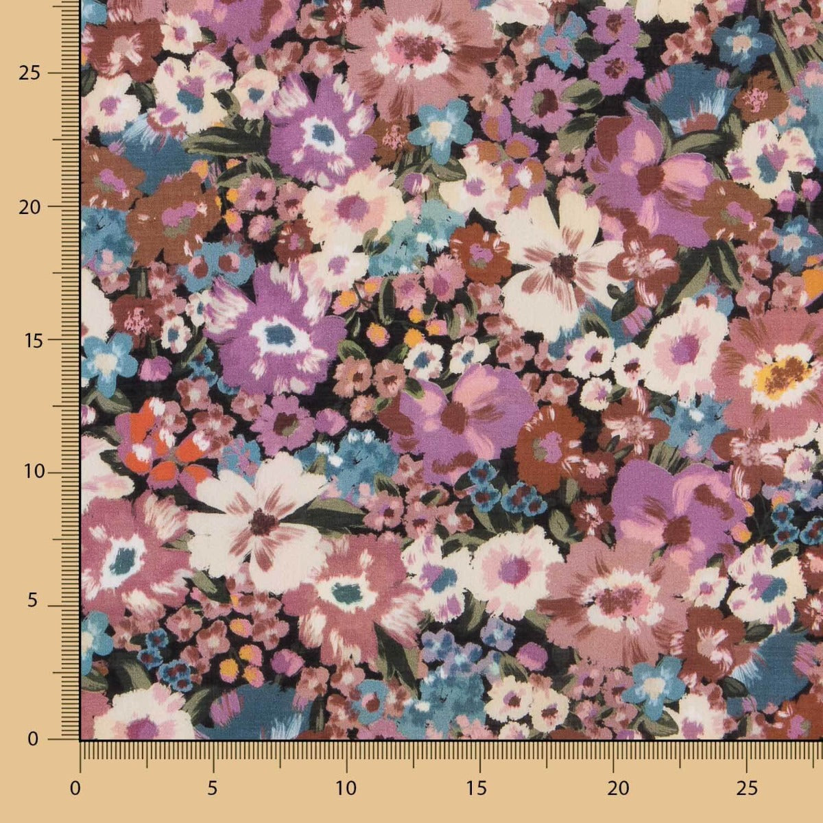 Retal Viscosa Floral Rosa Maquillaje 180x140 cm - Ribes y Casals