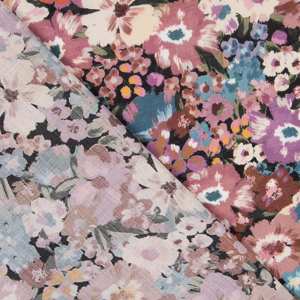 Viscosa Floral Rosa Maquillaje - Ribes y Casals