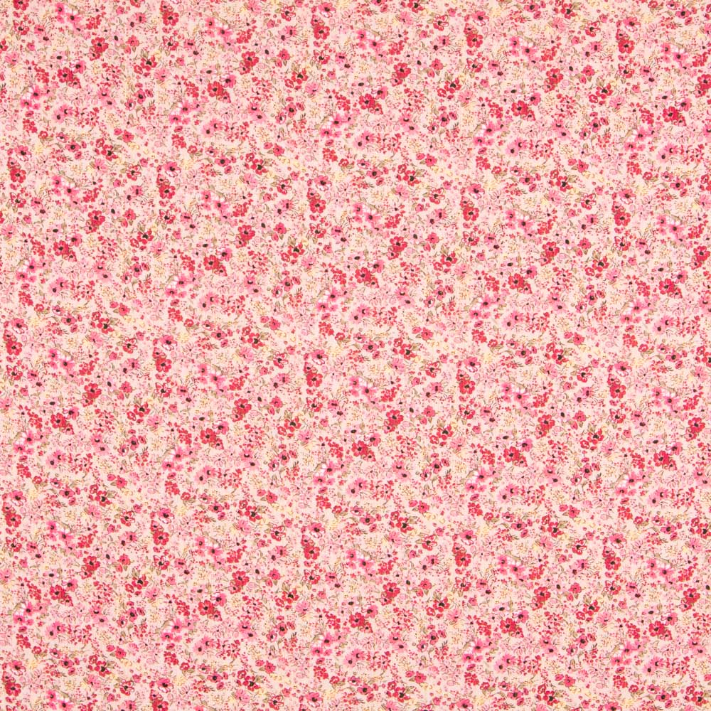 Viscosa Florecitas Fucsia - Ribes y Casals