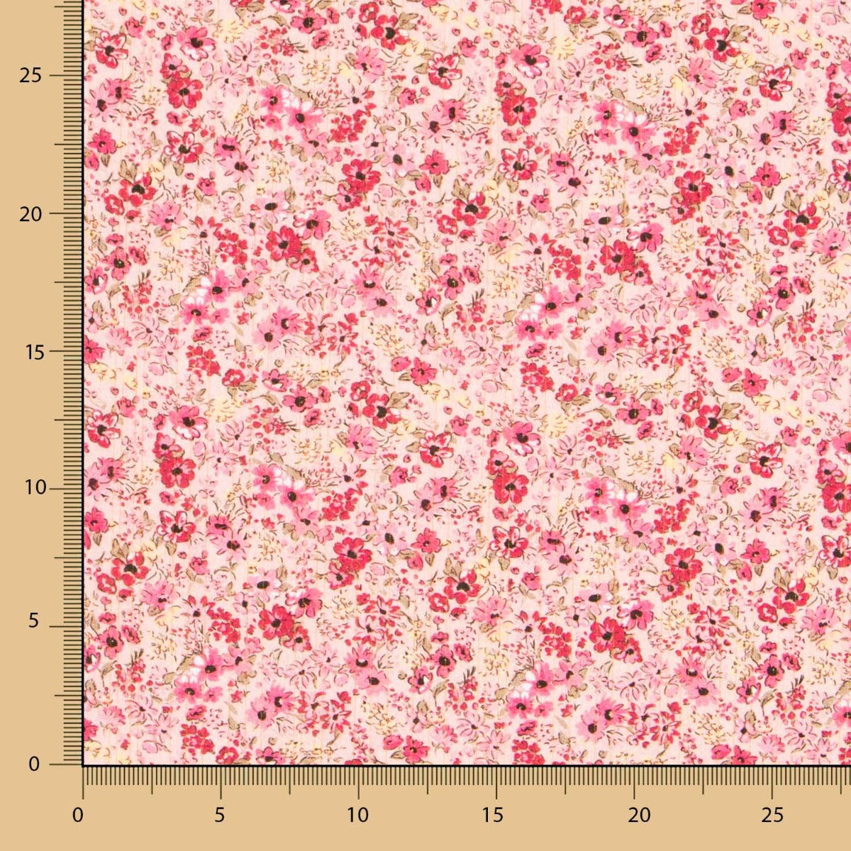 Viscosa Florecitas Fucsia - Ribes y Casals