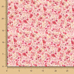 Viscosa Florecitas Fucsia - Ribes y Casals