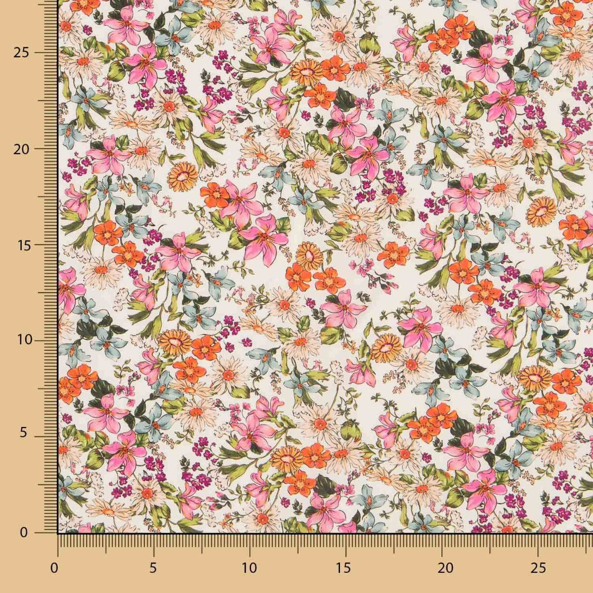 Viscosa Flores Salvajes Crudo - Ribes y Casals