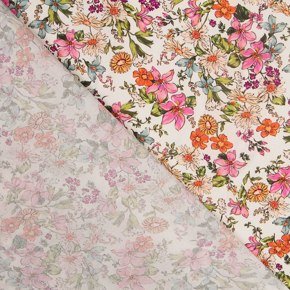 Viscosa Flores Salvajes Crudo - Ribes y Casals