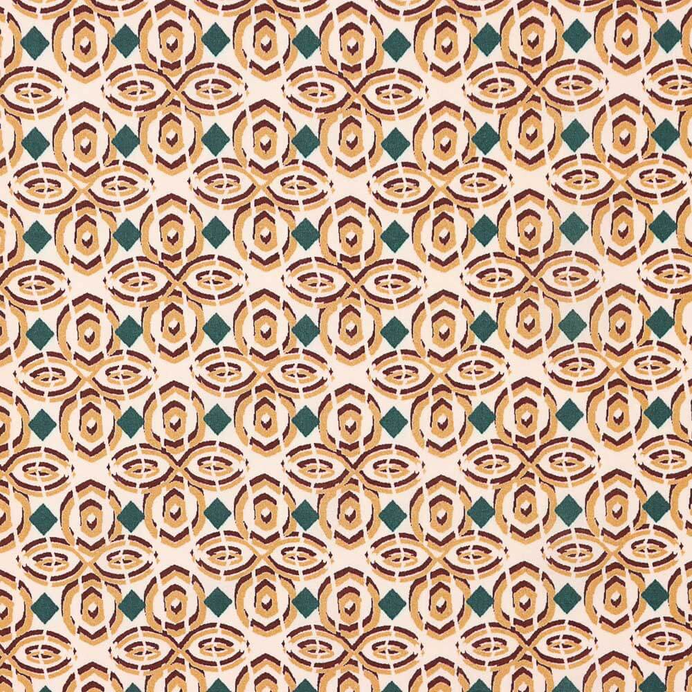 Retal Viscosa Geométrico Beige 40x140 cm - Ribes y Casals