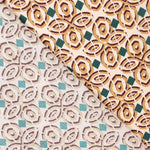 Retal Viscosa Geométrico Beige 40x140 cm - Ribes y Casals