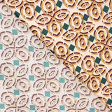 Retal Viscosa Geométrico Beige 40x140 cm - Ribes y Casals