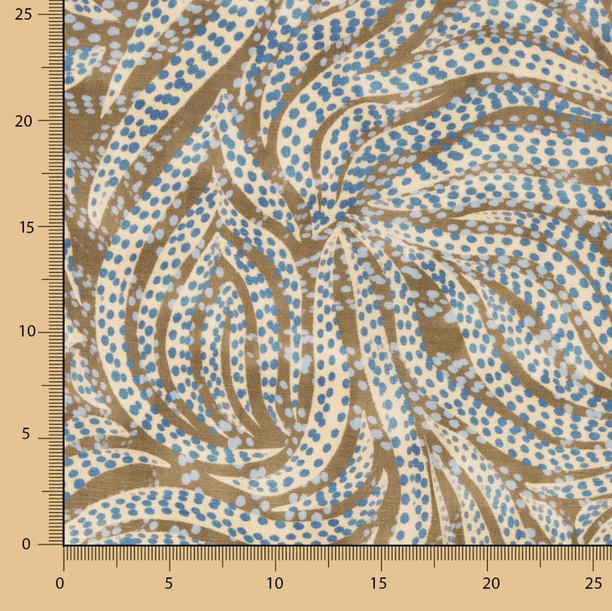 Viscosa Moteado Selva Azul - Ribes y Casals