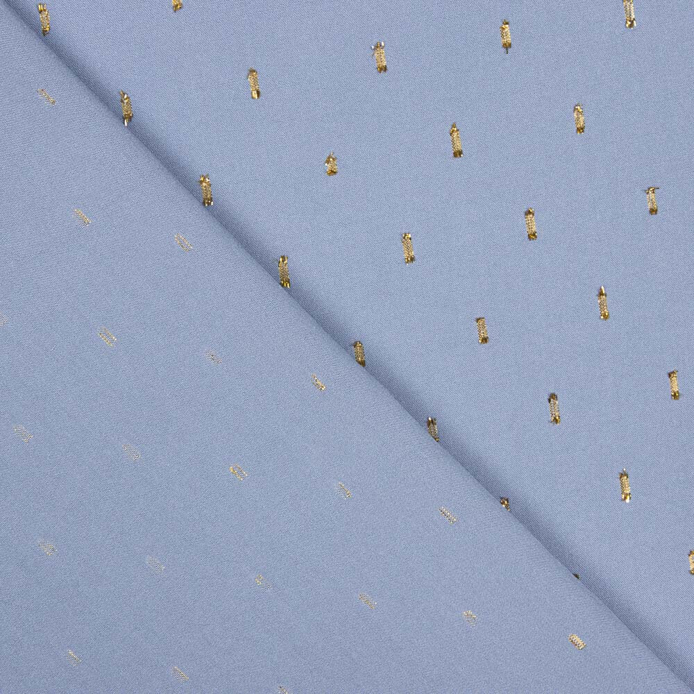 Viscosa Lurex Azul Denim - Ribes y Casals