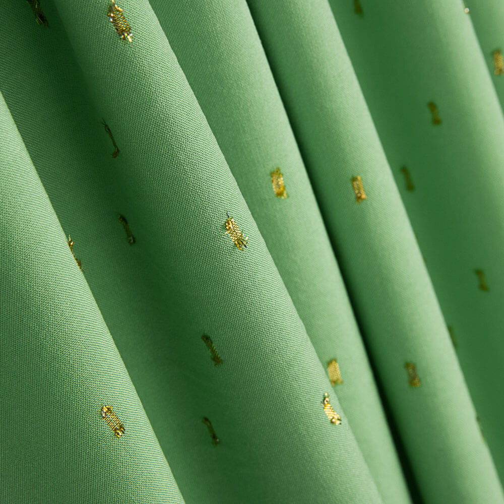 Viscosa Lurex Verde Manzana - Ribes y Casals