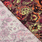 Viscosa Sanli Flores Marrón - Ribes y Casals