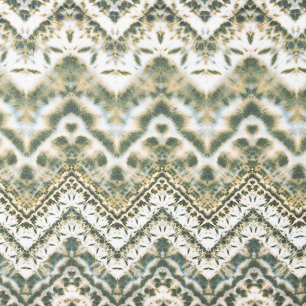 Viscosa Estampada Tye-Dye Verde - Ribes y Casals