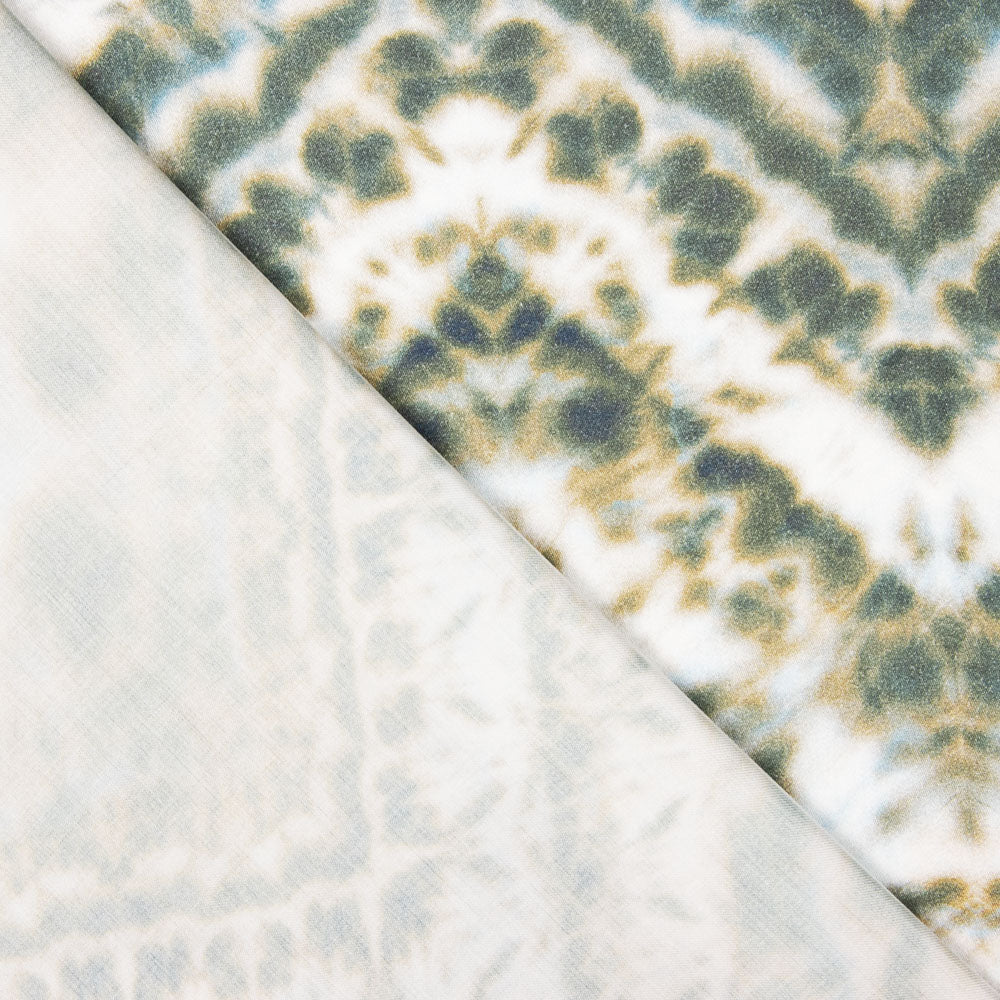 Viscosa Estampada Tye-Dye Verde - Ribes y Casals