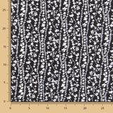 Viscosa Cenefas Florales Negra - Ribes y Casals