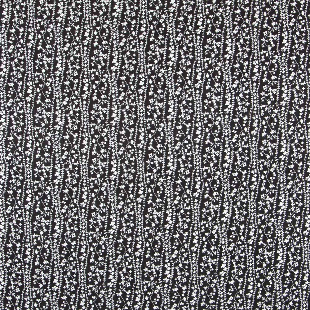 Viscosa Cenefas Florales Negra - Ribes y Casals