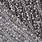 Viscosa Cenefas Florales Negra - Ribes y Casals