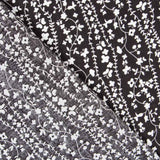 Viscosa Cenefas Florales Negra - Ribes y Casals