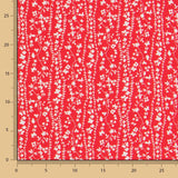 Viscosa Cenefas Florales Roja - Ribes y Casals