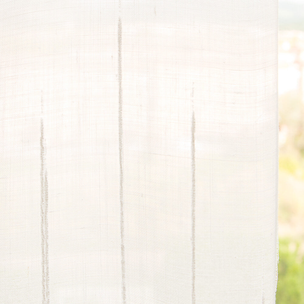 Visillo Blanco Bordado Blanco - Ribes y Casals