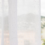 Visillo Blanco Plumeti Lluvia - Ribes y Casals