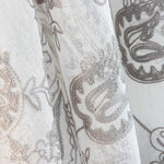 Visillo Bordado Cachemire Topo - Ribes y Casals