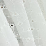 Visillo Bordado Flor Blanco Natural - Ribes y Casals