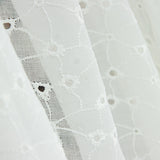 Visillo Bordado Flor Blanco Natural - Ribes y Casals