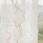 Visillo Bordado Trazos Topo - Ribes y Casals