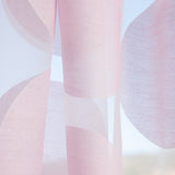 Visillo Estampado Geométrico Rosa - Ribes y Casals