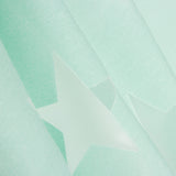 Visillo Devoré Estrellas Verde Agua - Ribes y Casals