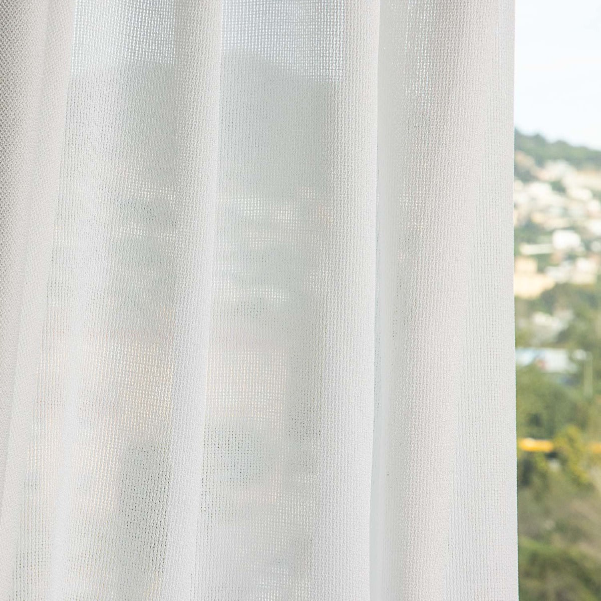 Visillo Jacquard Blanco Natural - Ribes y Casals